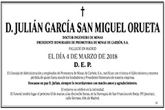 Julián García San Miguel Orueta